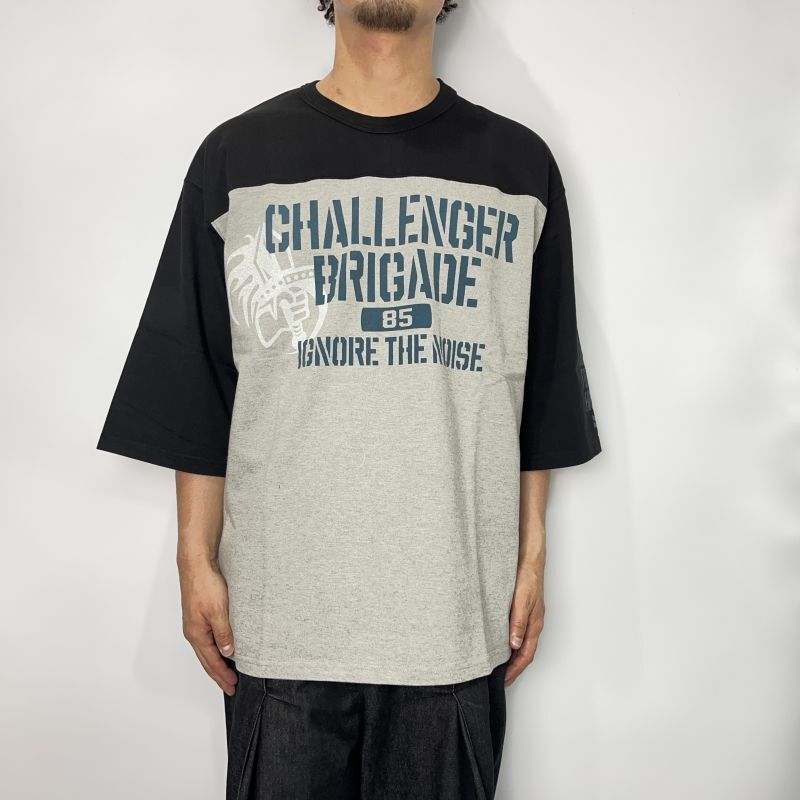 CHALLENGER Q/S ARMY FOOTBALL TEE (BLACK× GRAY) CLG-CS 023-001 公式通販