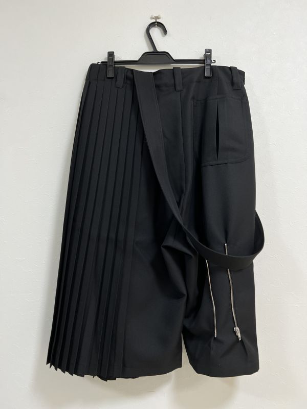 KIDILL FOLD PLEATS PANTS POLYESTER TWILL BLACK KL 公式通販