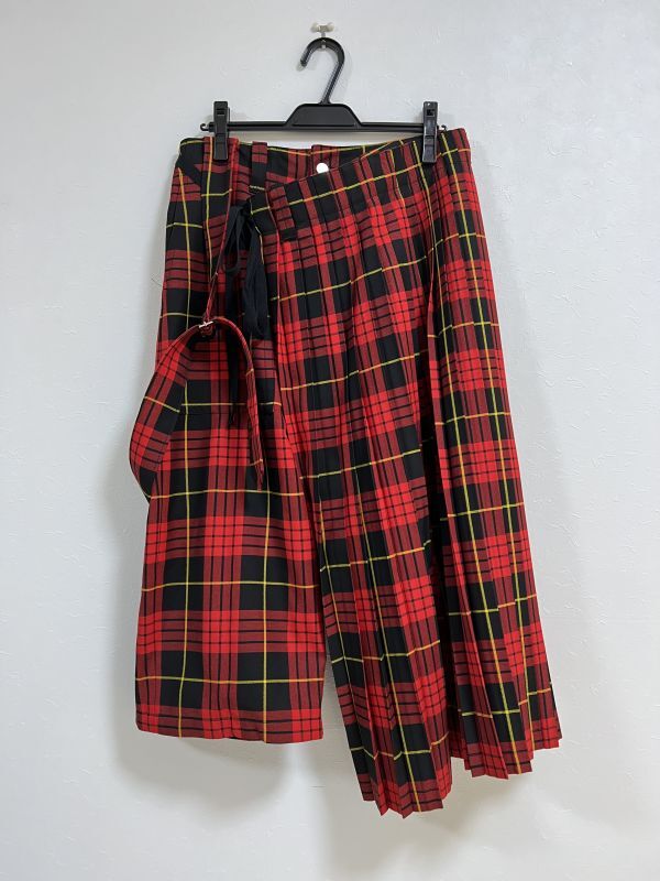 KIDILL FOLD PLEATS PANTS BRITISH TARTAN (RED TARTAN) KL764 公式通販