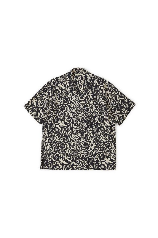 OLD JOE ORIGINAL PRINTED OPEN COLLAR SHIRTS (FLOWER) Short-sleeve 