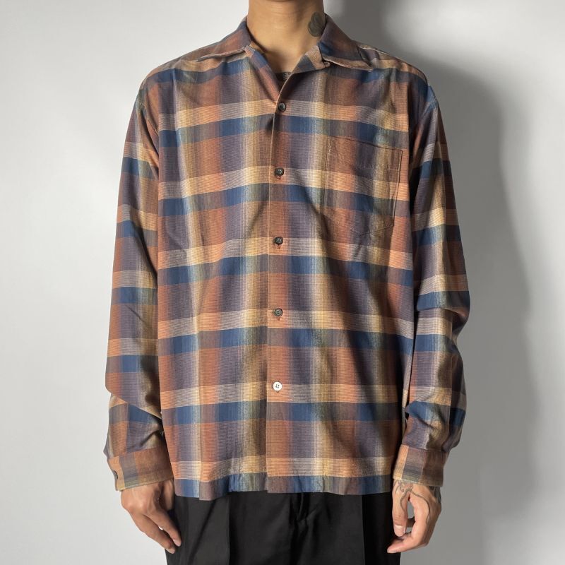 MINEDENIM TWN Check Open Collar L/S SH (RPT) 2304-5001 公式通販