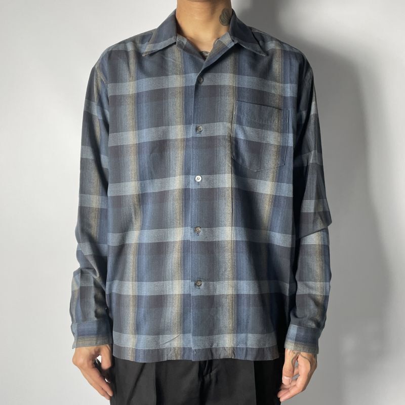 MINEDENIM TWN Check Open Collar L/S SH (BPT) 2304-5001 公式通販