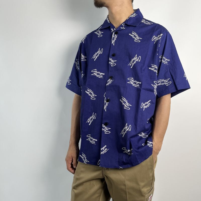 CHALLENGER S/S MULTI SIGNATURE SHIRT (NAVY) CLG-SH 023-003 公式通販