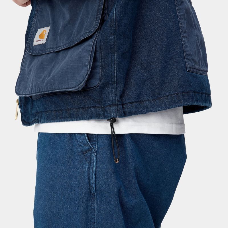 CARHARTT WIP ALMA VEST (Blue (stone washed)) i031929 公式通販