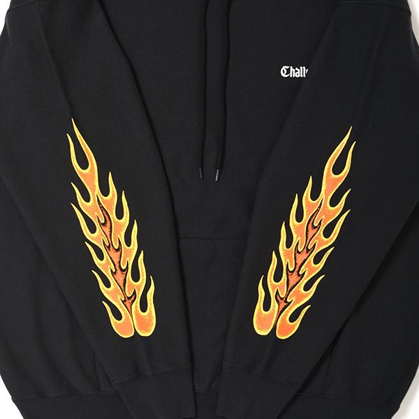 CHALLENGER FLAMES HOODIE (BLACK) CLG-SW 023-006 公式通販