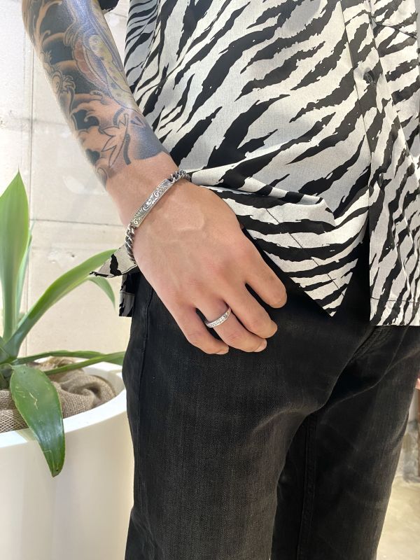 ANTIDOTE BUYERS CLUB Engraved Pave Ring (Silver) RX-714-1 公式通販