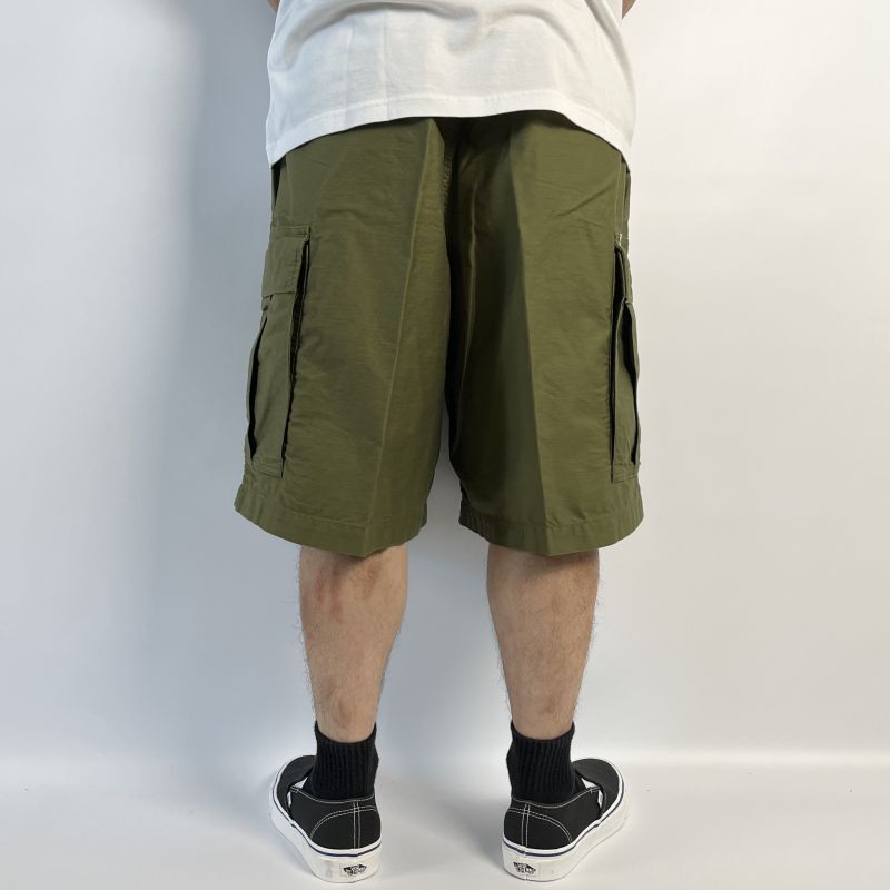 COOTIE Back Satin Error Fit Cargo Easy Shorts (Olive) CTE-23S120 ...