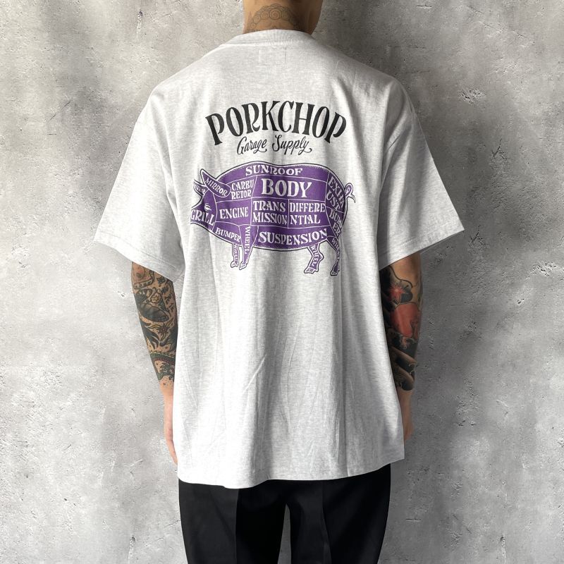 XL porkchop PORK BACK TEE グレー - Tシャツ/カットソー(半袖/袖なし)