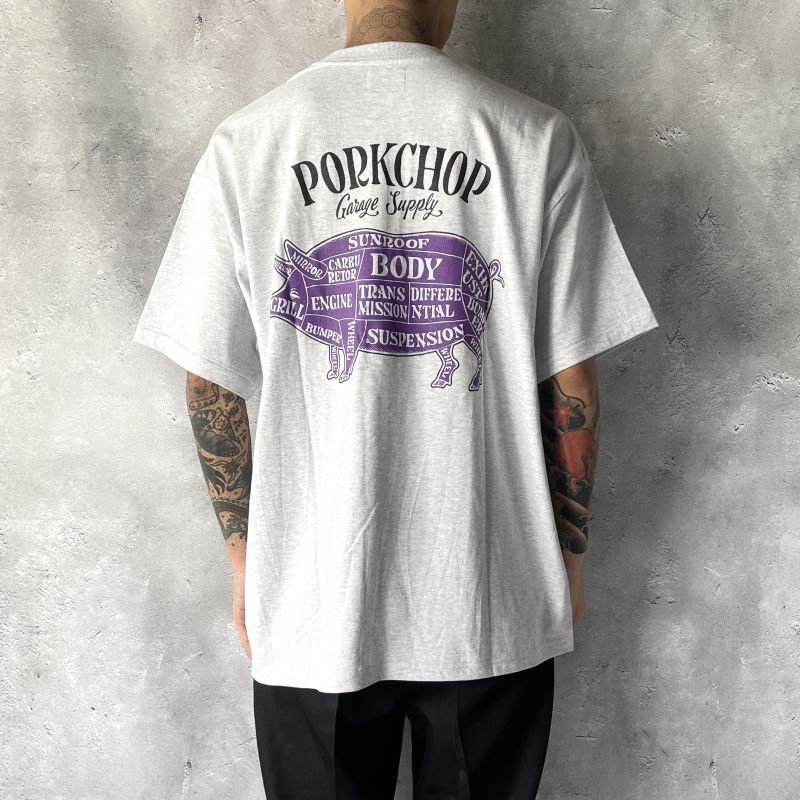 ポークチョップ　Tシャツ/PORKCHOP GRAY Mサイズ