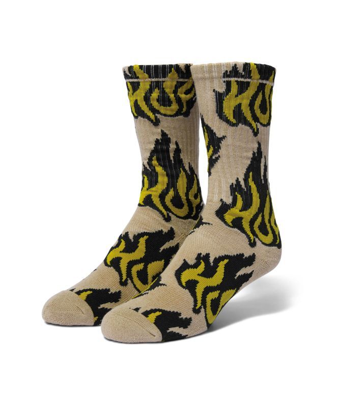 HUF FLAMIN CREW SOCKS (OATMEAL) SK00796FA23 公式通販