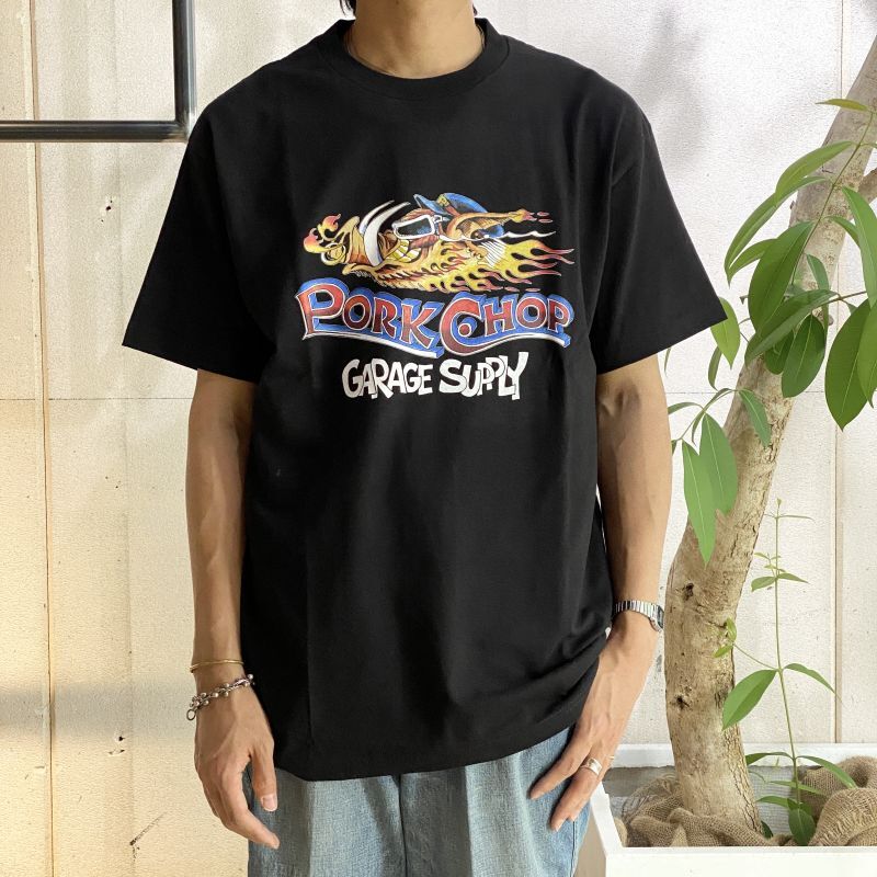 ポークチョップ　PORKCHOP WILD PORK TEE Tシャツ　レッド