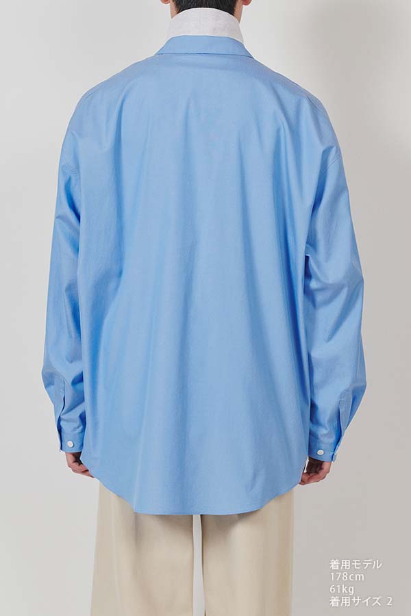 DIGAWEL Loose Neck Oversized Shirt (Dark Sax) DWWB006 公式通販