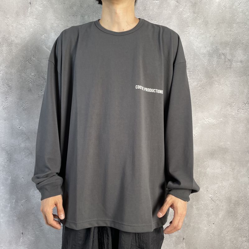 COOTIE Dry Tech Jersey Oversized L/S Tee (Off White) CTE-23S330