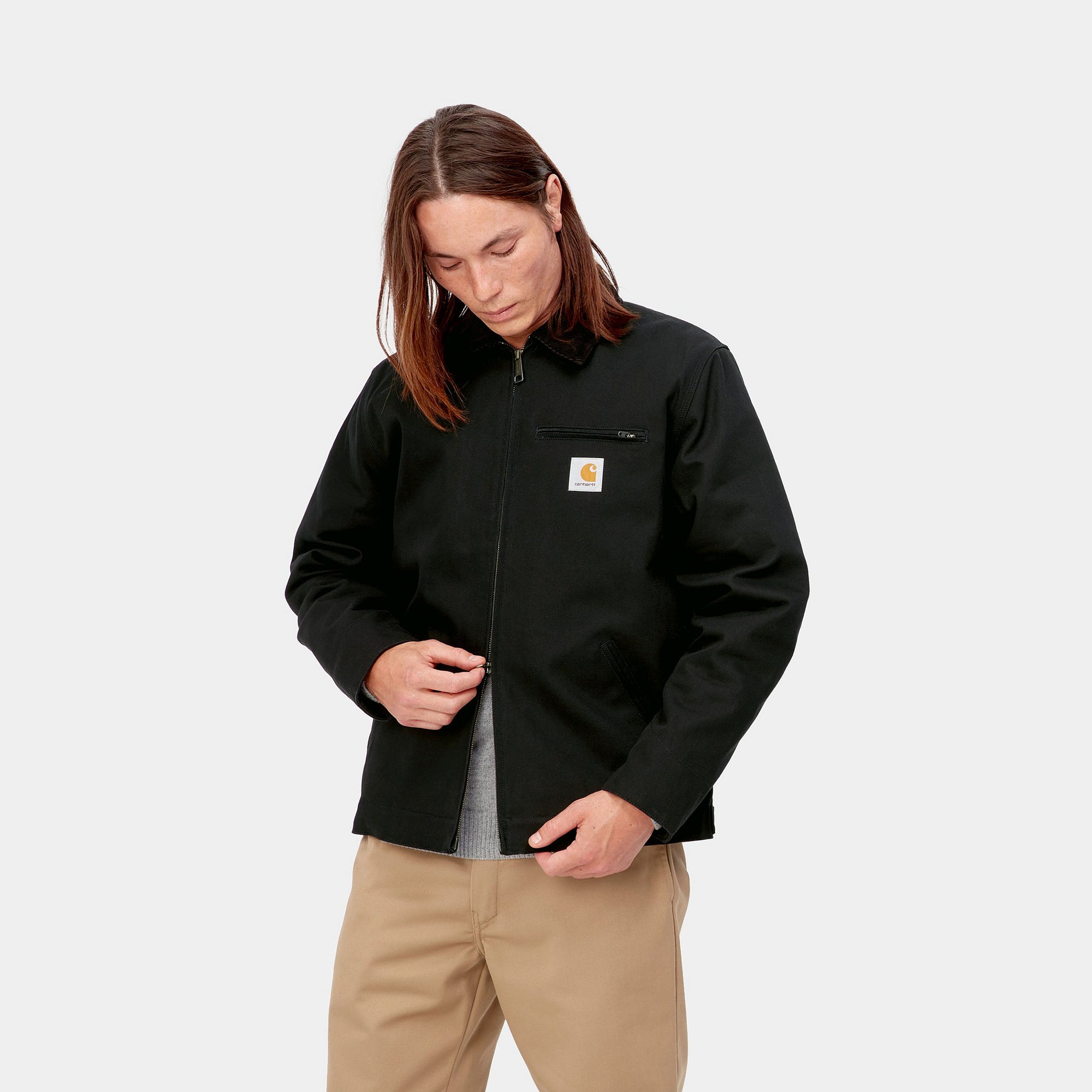 CARHARTT WIP DETROIT JACKET (Black / Black rigid) I015264-23AW