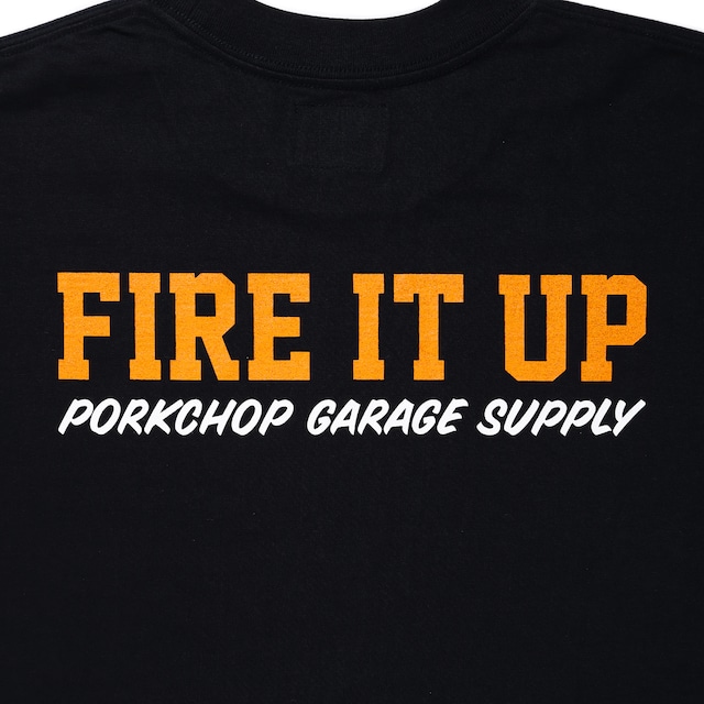 PORKCHOP GARAGE SUPPLY FIRE BLOCK MULTI L/S TEE (BLACK) P0284 公式通販