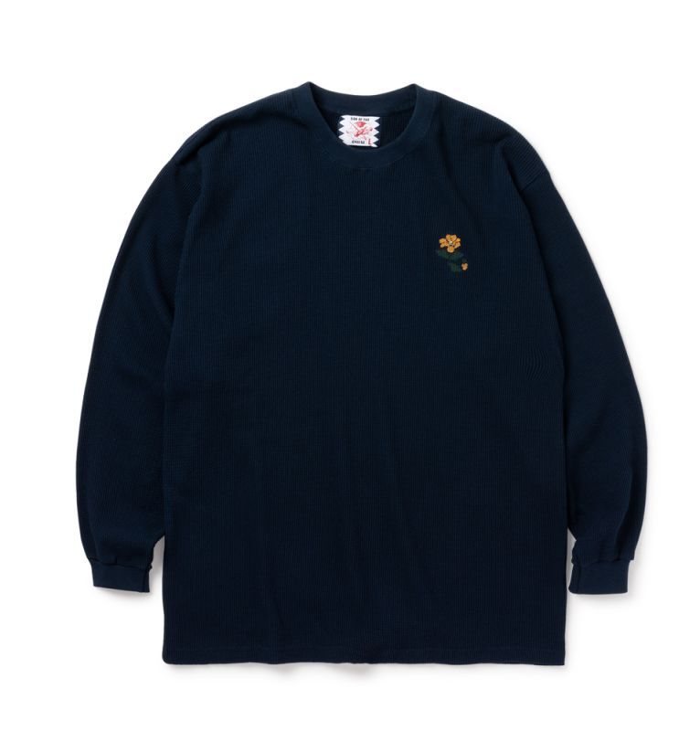 SON OF THE CHEESE Flower embroidery Thermal (NAVY) SC2320-CT03