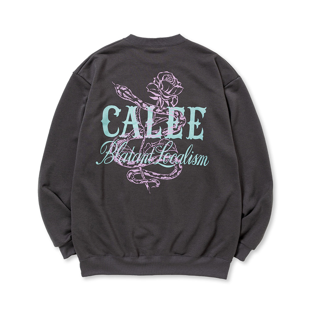 CALEE AEROKNOT PERMANENT CREW NECK SW ＜NATURALLY PAINT DESIGN 