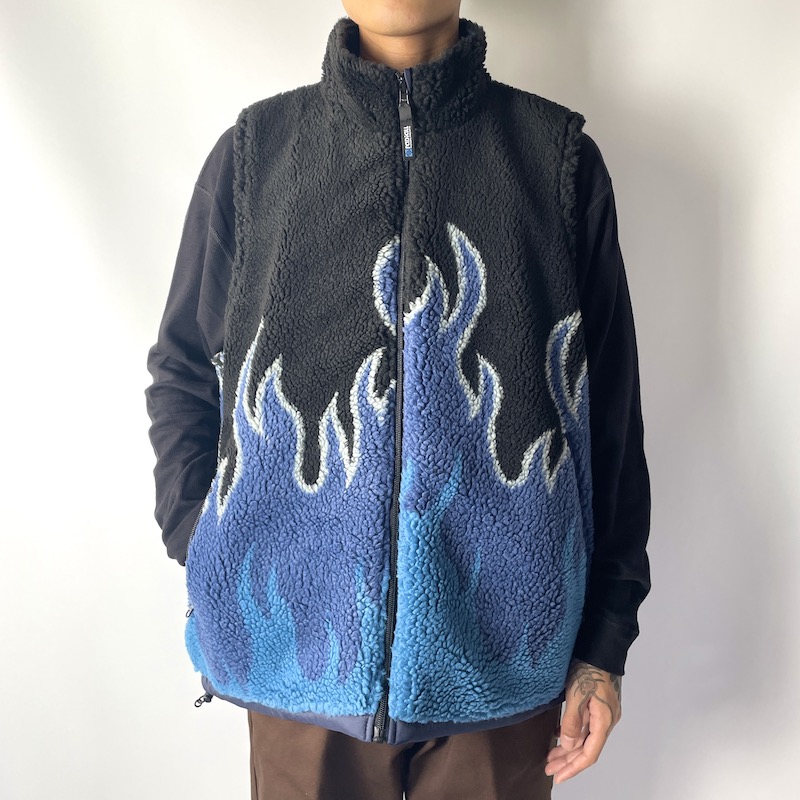 RADIALL FLAMES - ZIP UP VEST (Heather Gray) RAD-23AW-JK005 公式通販