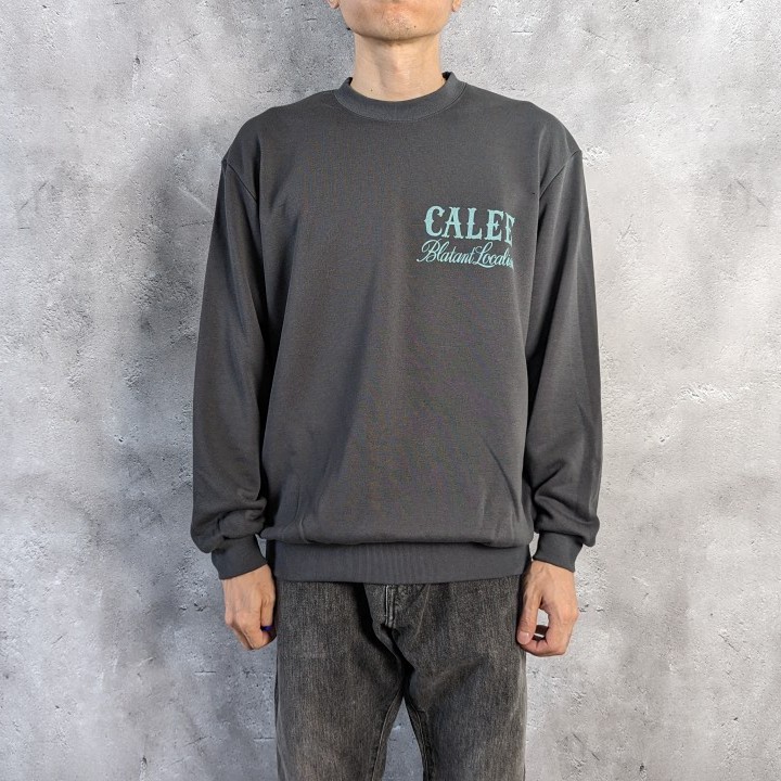 CALEE AEROKNOT PERMANENT CREW NECK SW ＜NATURALLY PAINT DESIGN 