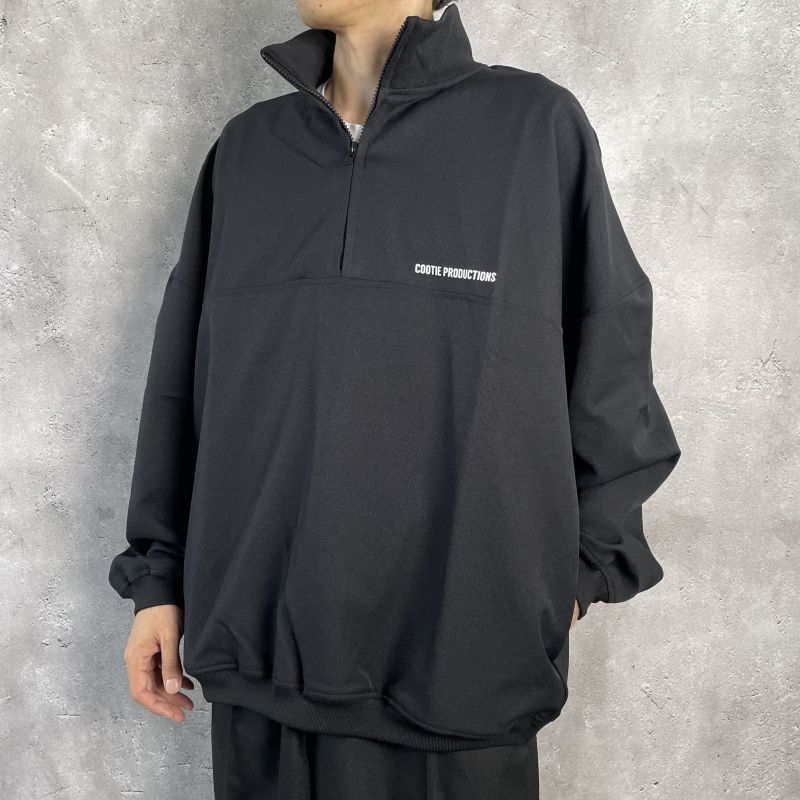 COOTIE Polyester Twill Half Zip L/S Tee (Black) CTE-23A310 公式通販