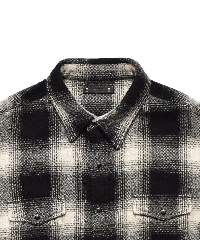 MINEDENIM Ombre Check Flannel RF Western SH (BLT) 2310-5001 公式通販