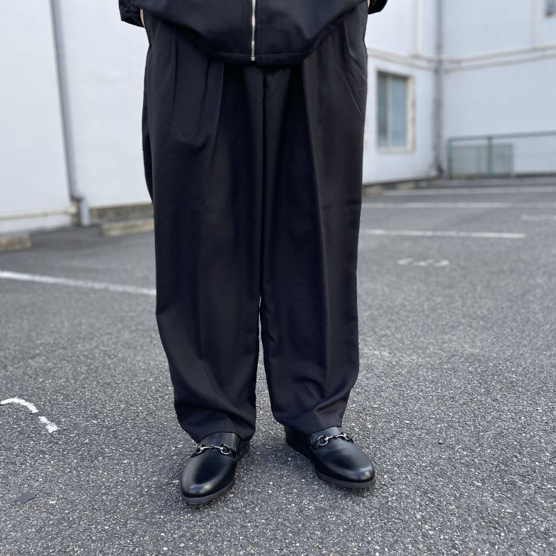 COOTIE T/W Gabardine 2 Tuck Easy Pants (Black) CTE-23A102 公式通販