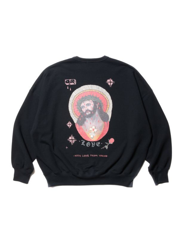 COOTIE Open End Yarn Sweat Hoodie JESUS COOTIE Open End Yarn Sweat Hoodie JESUS