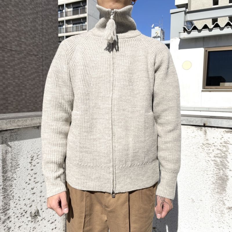 オールドジョー OLD JOE 162KN04 INDIGO MOHAIR NORDECK SWEATER インディゴ モヘア ノルディック セーター ニット ネイビー系 40