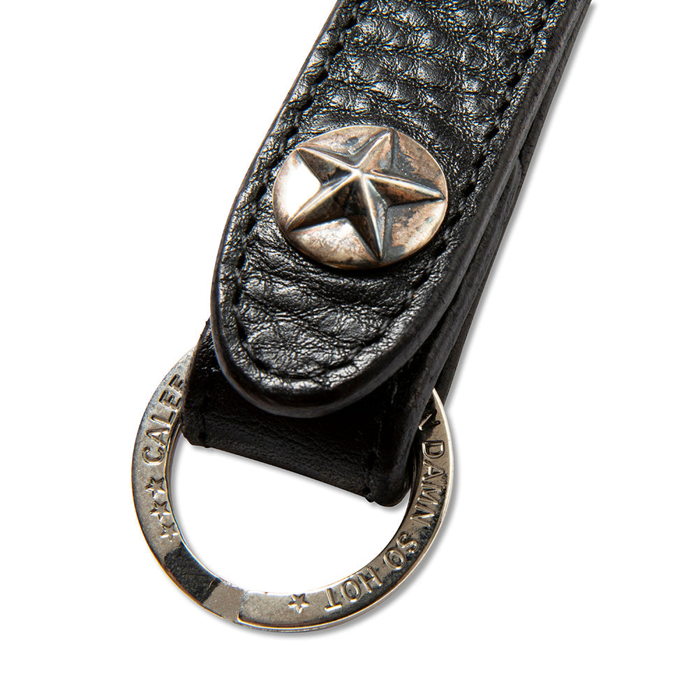 CALEE SILVER STAR CONCHO LEATHER KEY RING CL-23AW024L&A L 公式通販