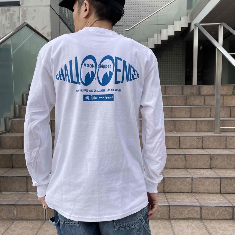 CHALLENGER x MOON Equipped L/S TEE 白 Lバケハ - Tシャツ/カットソー