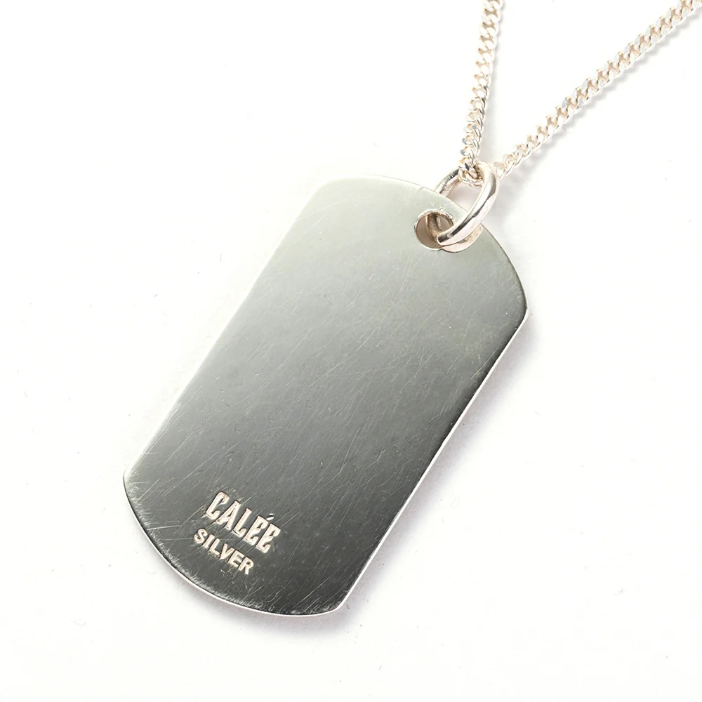 CALEE STUDS DOGTAG SILVER NECKLACE CL-24AW003JW 公式通販 CALEE STUDS DOGTAG SILVER NECKLACE CL-24AW003JW 公式通販