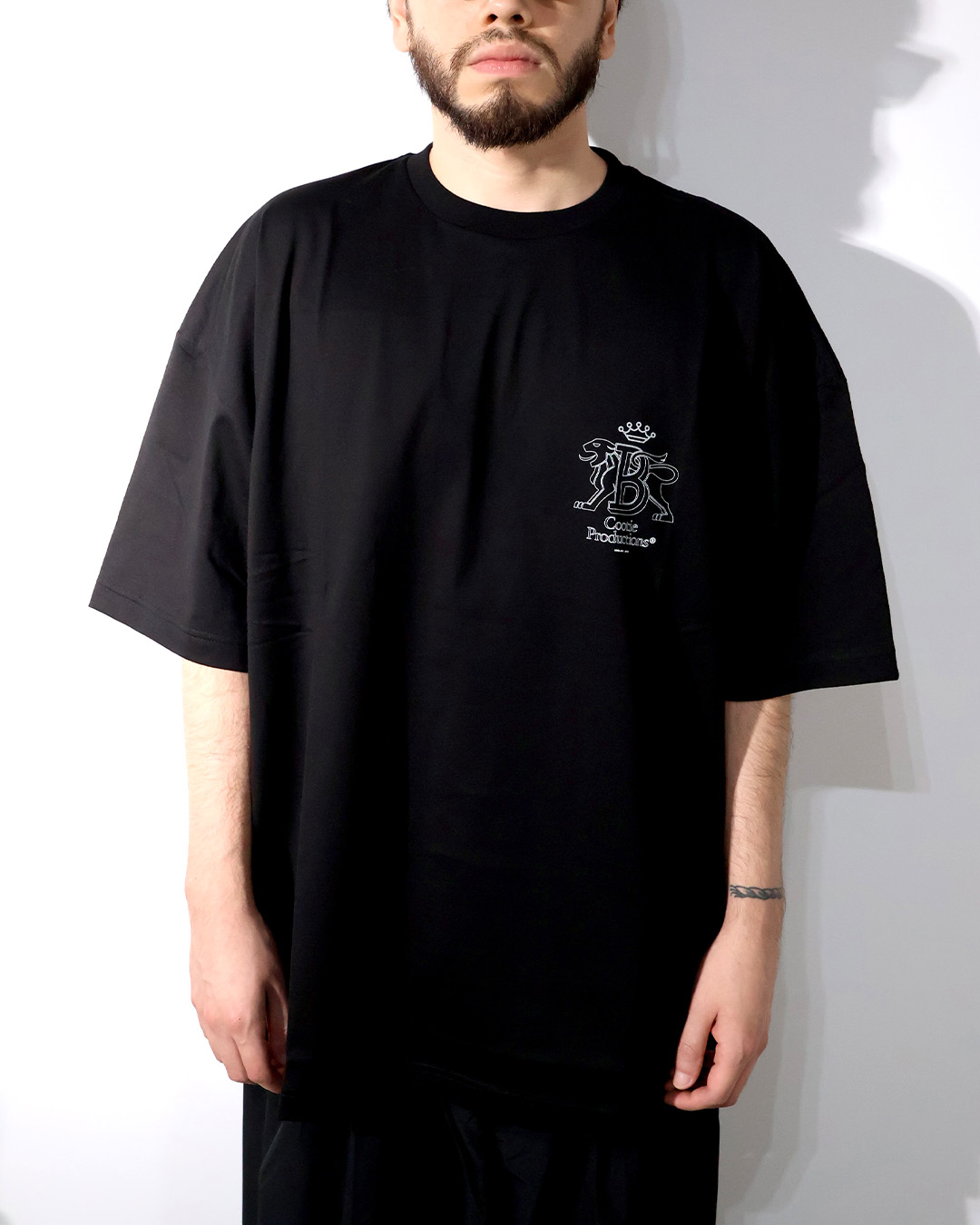 美品 COOTIE スーピマコットンスウェット カットオフ TEE ブラック L COOTIE スーピマコットンスウェット カットオフ TEE ブラック M