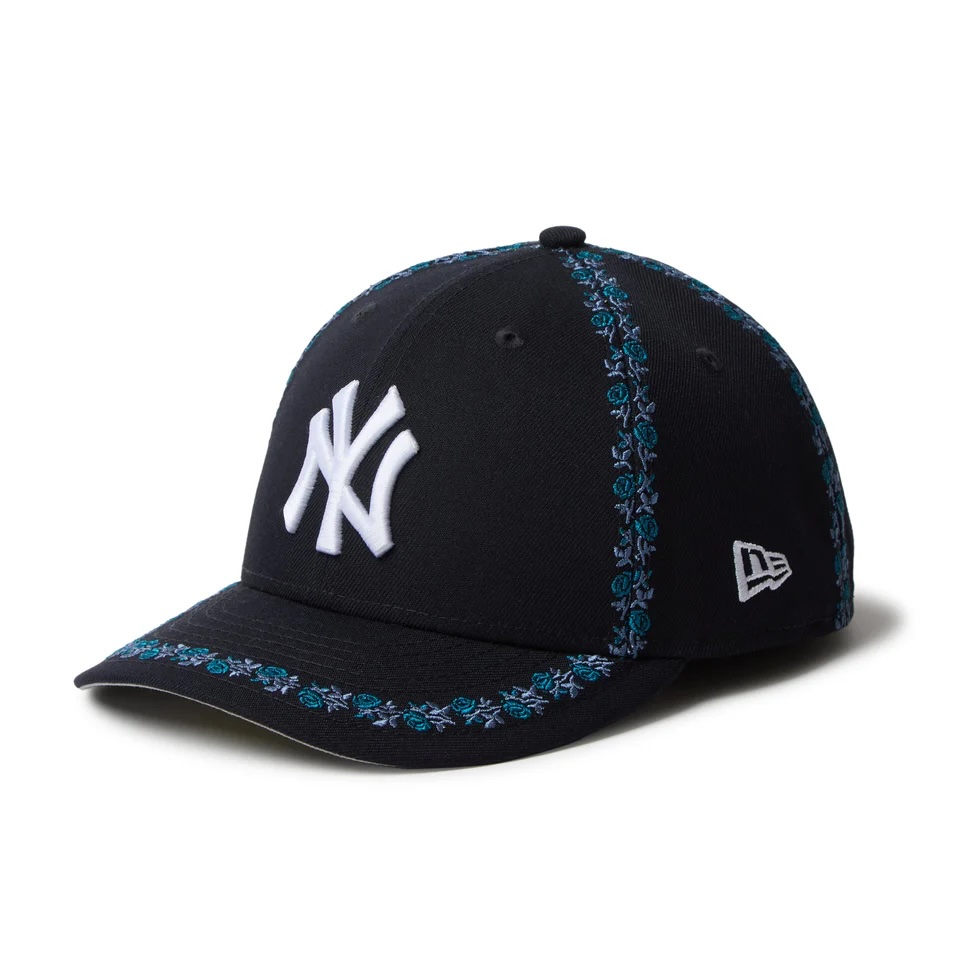 MLB Flower Embroidery ニューヨーク・ヤンキース ネイビー 59fifty-mlb-flower-embroidery-