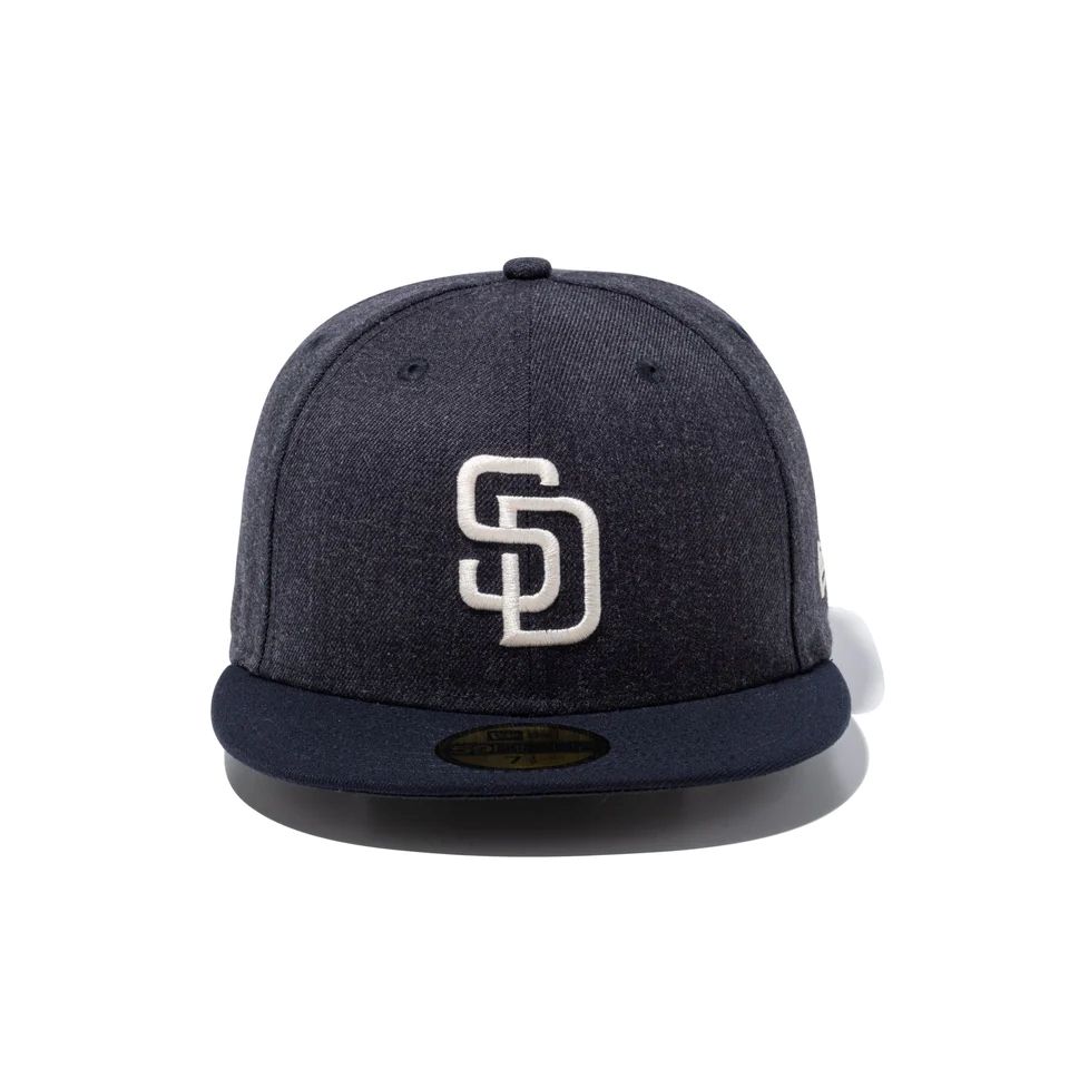 画像6: NEW ERA  59FIFTY Heather Pack サンディエゴ・パドレス ヘザーネイビー ネイビーバイザー (6)