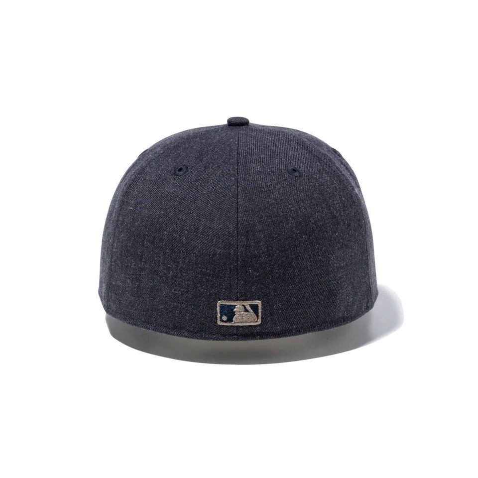 画像2: NEW ERA  59FIFTY Heather Pack ニューヨーク・ヤンキース ヘザーネイビー バーントウッドバイザー (2)