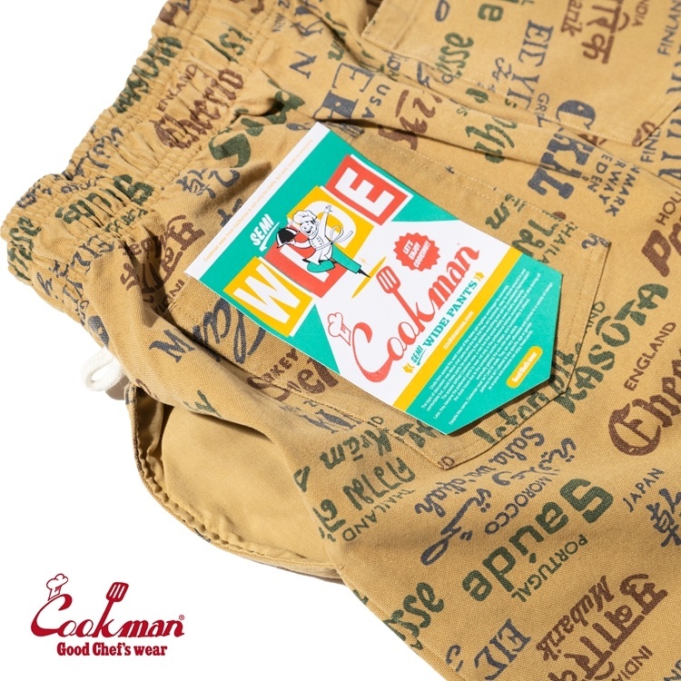 画像14: COOKMAN  シェフパンツ Chef Pants Semiwide Washed Duck Canvas Cheers (14)