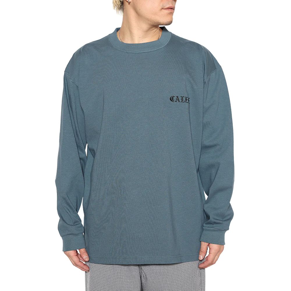 画像8: CALEE  VINTAGE TYPE EMBROIDERY L/S TEE (8)