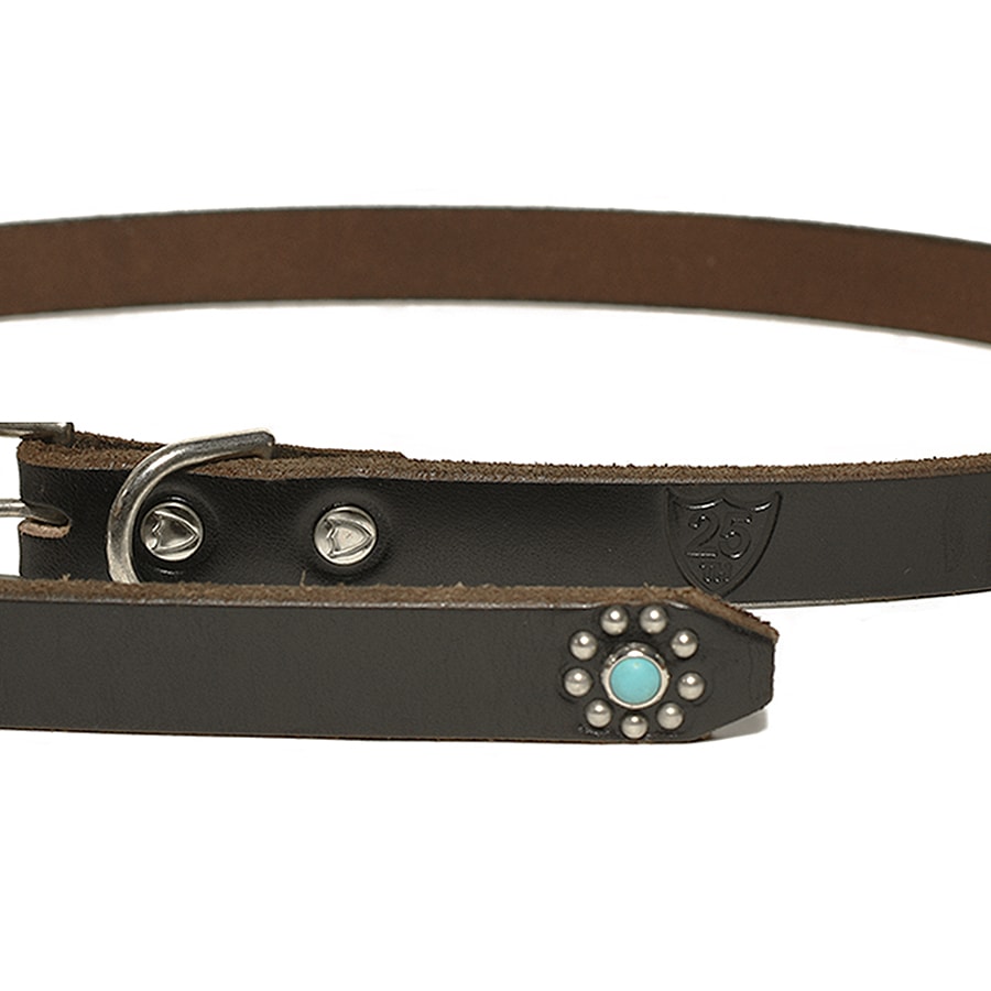 画像2: HTC  Belt #25th 1Point End Flower Turquoise 0.75 (2)