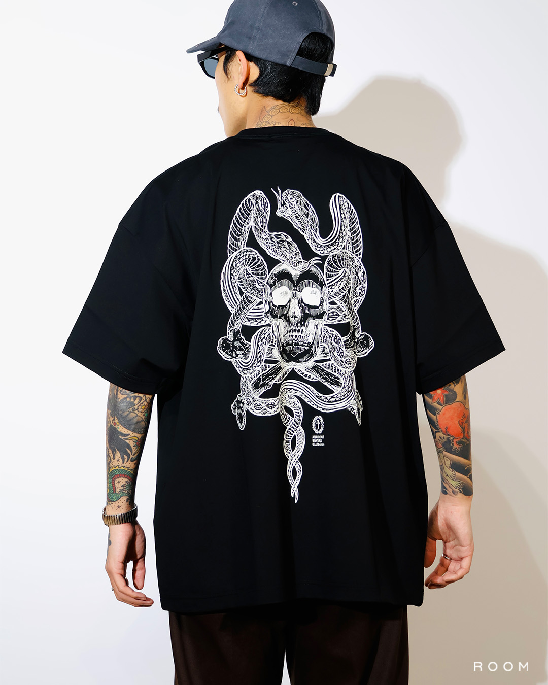 ANTIDOTE BUYERS CLUB ASIC Oversized S/S Tee (Skull N' Snake