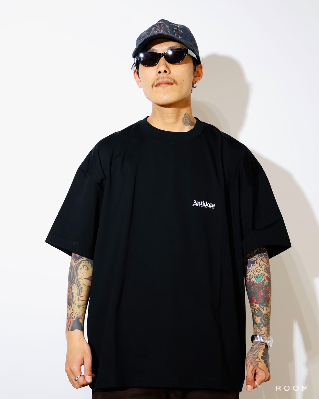 ANTIDOTE BUYERS CLUB ASIC Oversized S/S Tee (Skull N' Snake