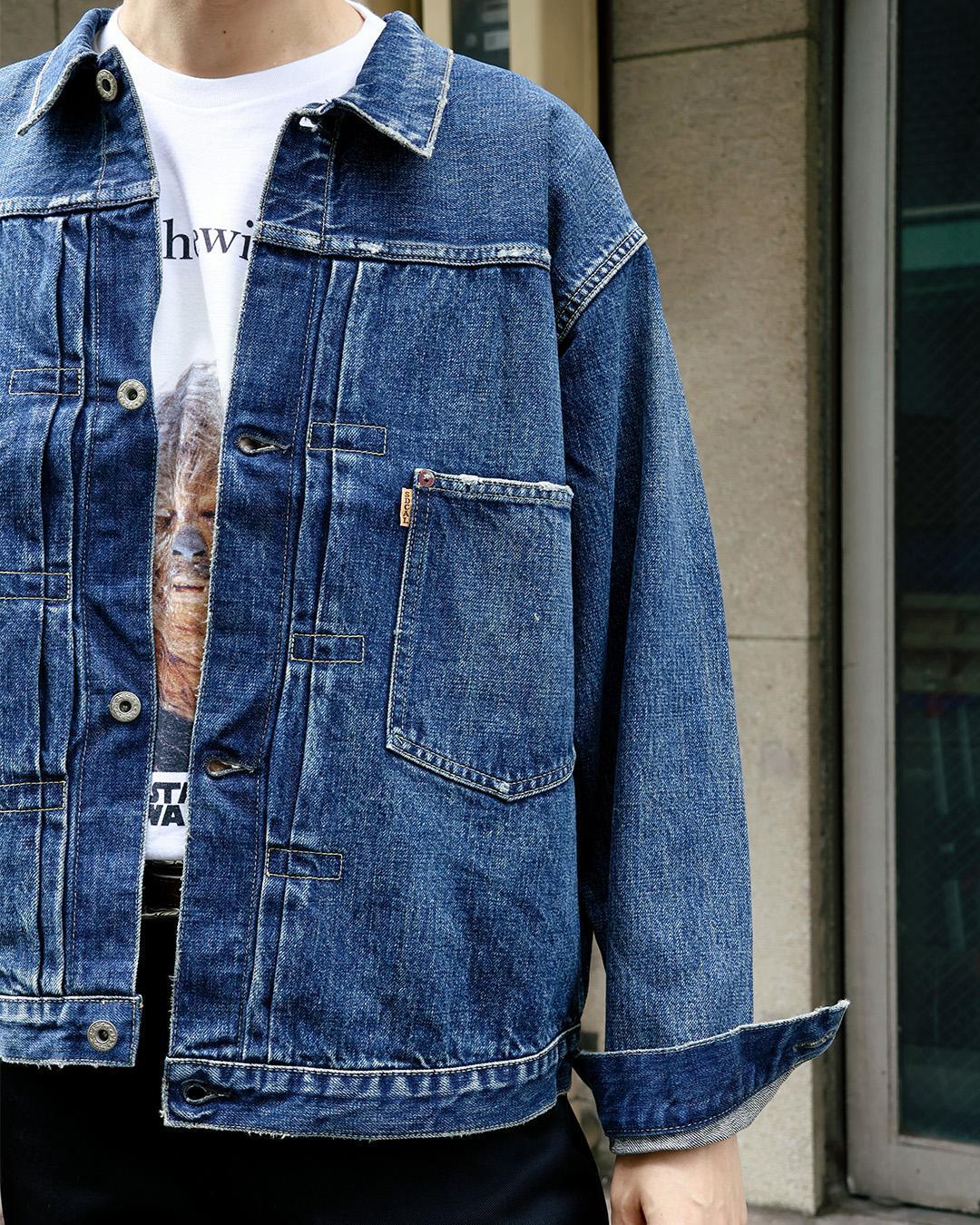 STANDARD CALIFORNIA SD Denim Jacket S996 WW II Vintage Wash