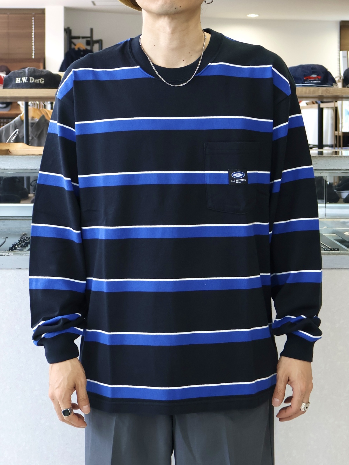 CHALLENGER L/S AUTHENTIC BORDER TEE CLG-CS 026-010 公式通販