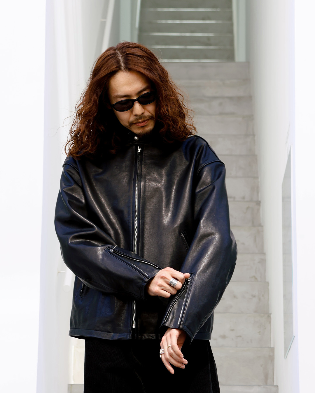 ANTIDOTE BUYERS CLUB Leather Single Riders Jacket ABCAW26JK01-1
